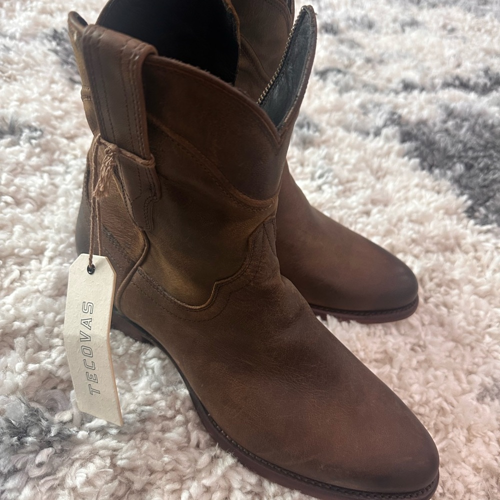 Tecovas Men's Dark Brown Cowboy Boots